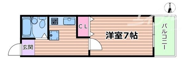 シャトー野間の物件間取画像